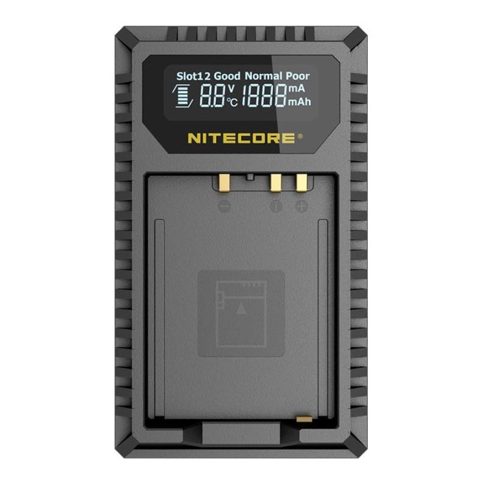 KAMERA BATERAI & CHARGER KAMERA NITECORE CHARGER BATERAI BUILT-IN USB CABLE FUJIFILM NP-W126