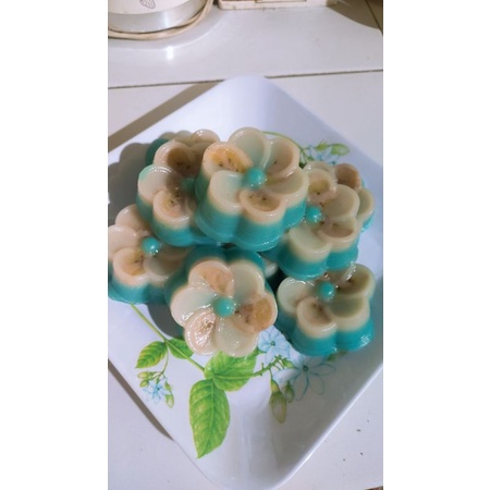 

kue nagasari berbunga