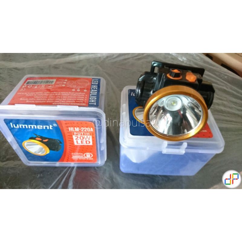 Senter Kepala Lumment 20 watt Original 100%