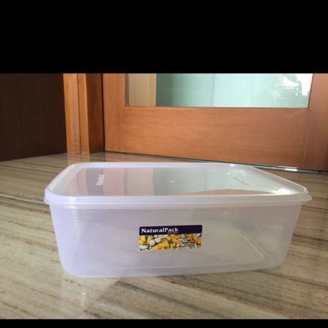 Natural Pack/ Kotak Plastik Putih 3500 ml