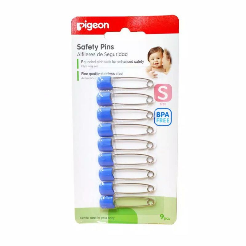 Pigeon Peniti Safety Pin bayi size L isi 6 pcs size S isi 9 popok bedong baby