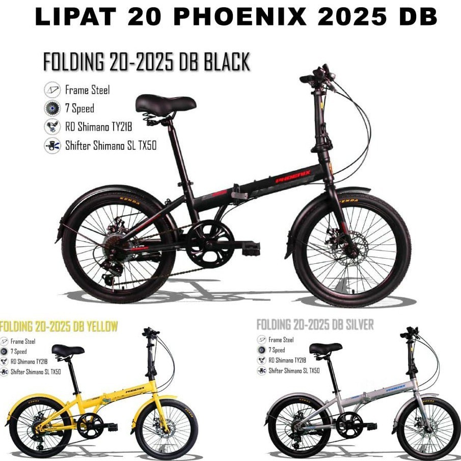 Sepeda Lipat 20" Phoenix 2025 DB