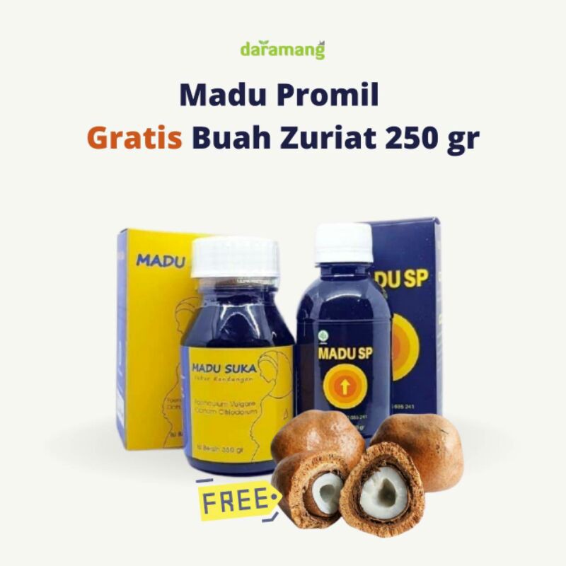 

Promo Paket Daramang Madu Promil Gratis Buah Zuriat 250,gr