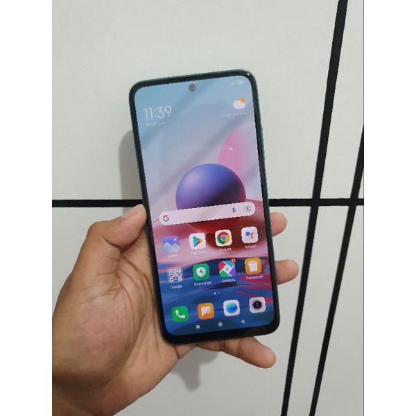 Handphone Hp Xiaomi Redmi Note 10 4/64 Second Seken Bekas Murah