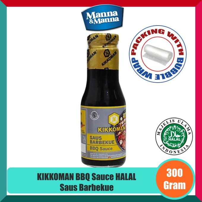 

Saus Barbekue BBQ Sauce HALAL Kikkoman - Botol - 300 Gram