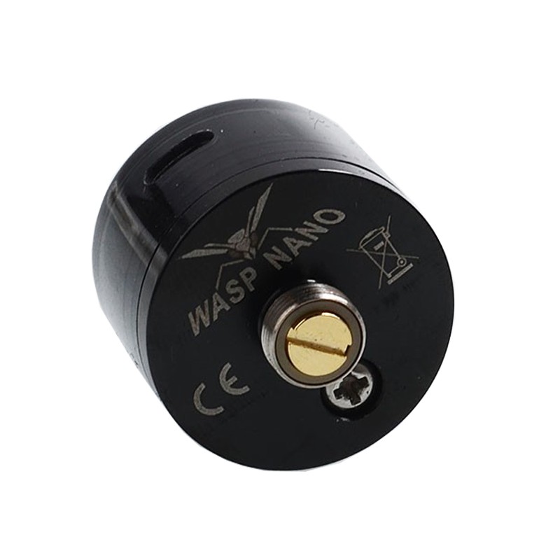 WASP Nano 22 RDA Atomizer color TRANSPARENT BLACK Authentic