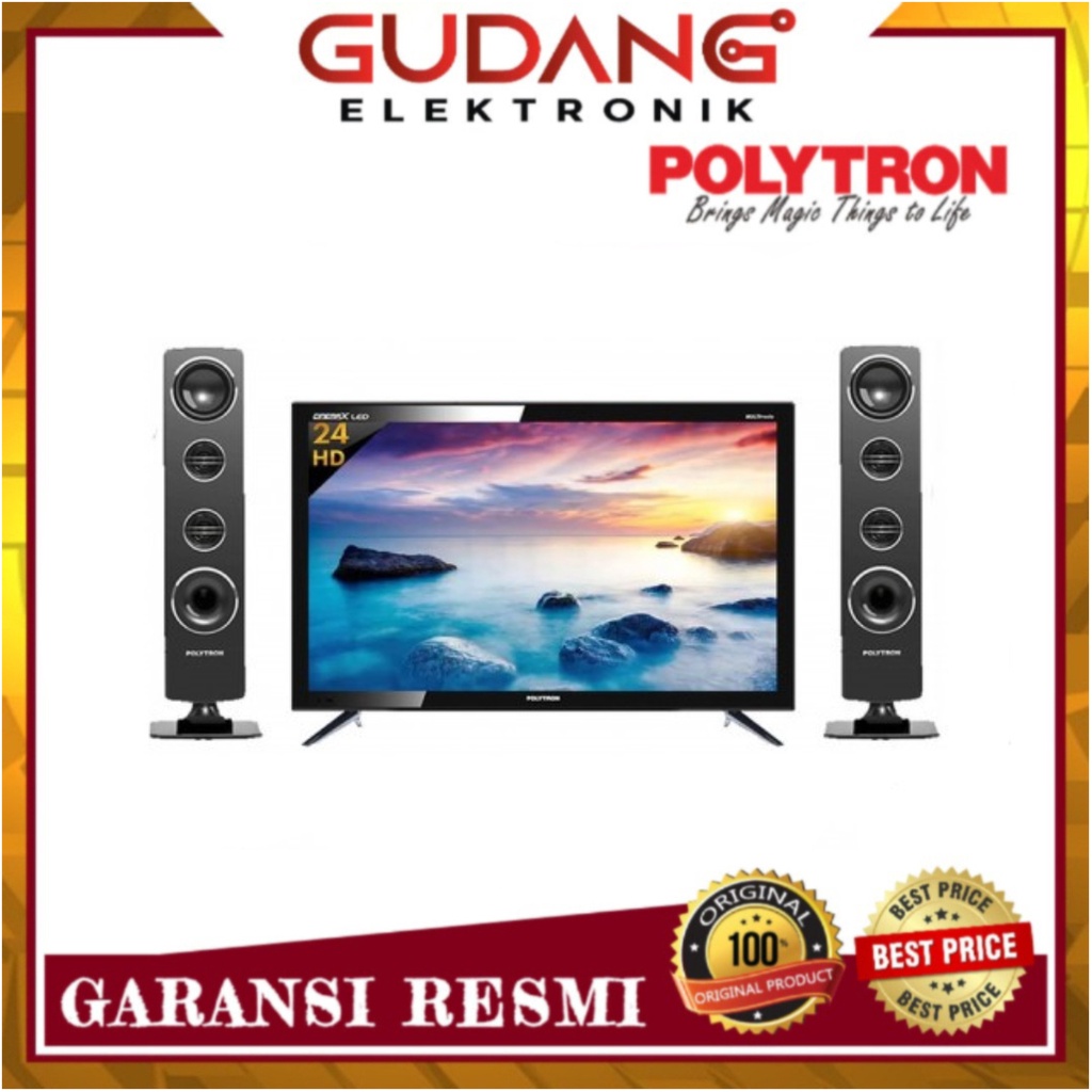 LED TV 24 INCH POLYTRON PLD-24TV1855 DIGITAL TV POLYTRON PLD 24TV1855