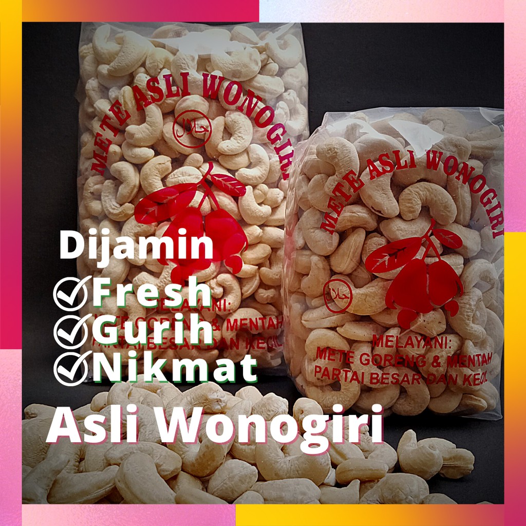 

Kacang Mete Mente Mede SUPER Asli Wonogiri Spesial 1 Kg (Mentah)