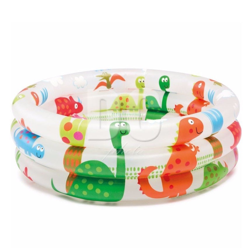 MALANG bs GOJEK Kolam Renang Anak Dinosaurus INTEX 3 Ring Dino / Bear Baby Pool 57106 diameter 61 cm