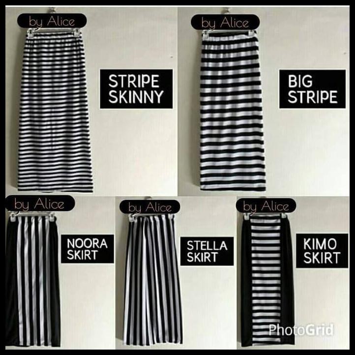 BIG SALE rok salur skinny skirt / nora / stripe / kimo / cilla / stella murah STOK TERBATAS