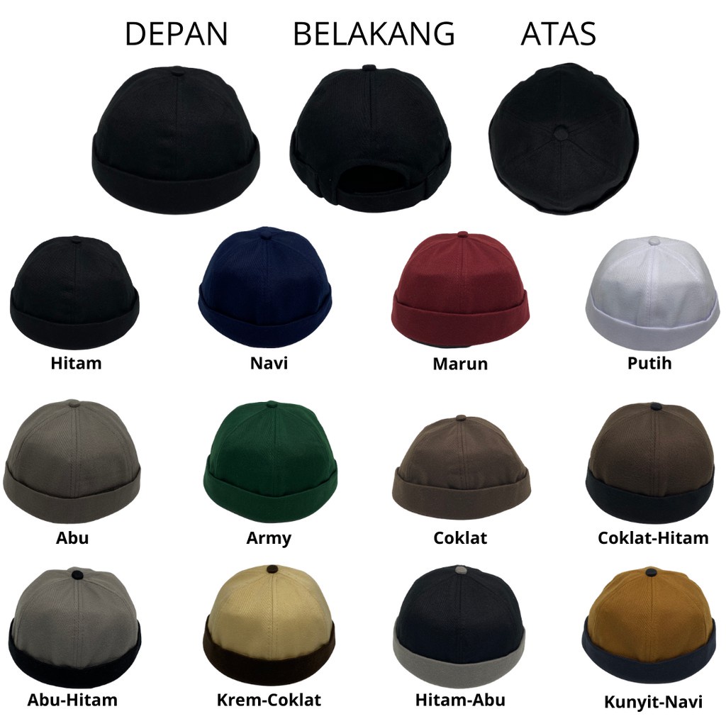 Topi Peci Miki Hat UAS Pria Dewasa Hijrah Termurah