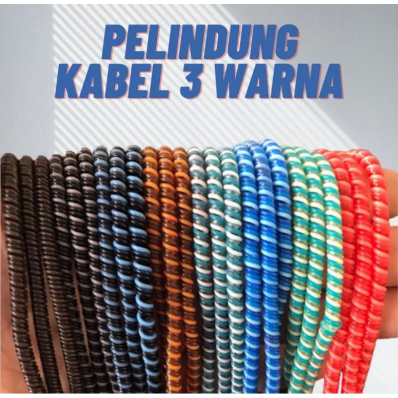 Pelindung Kabel Charger Spiral Protector Kabel Data Kabel Headset