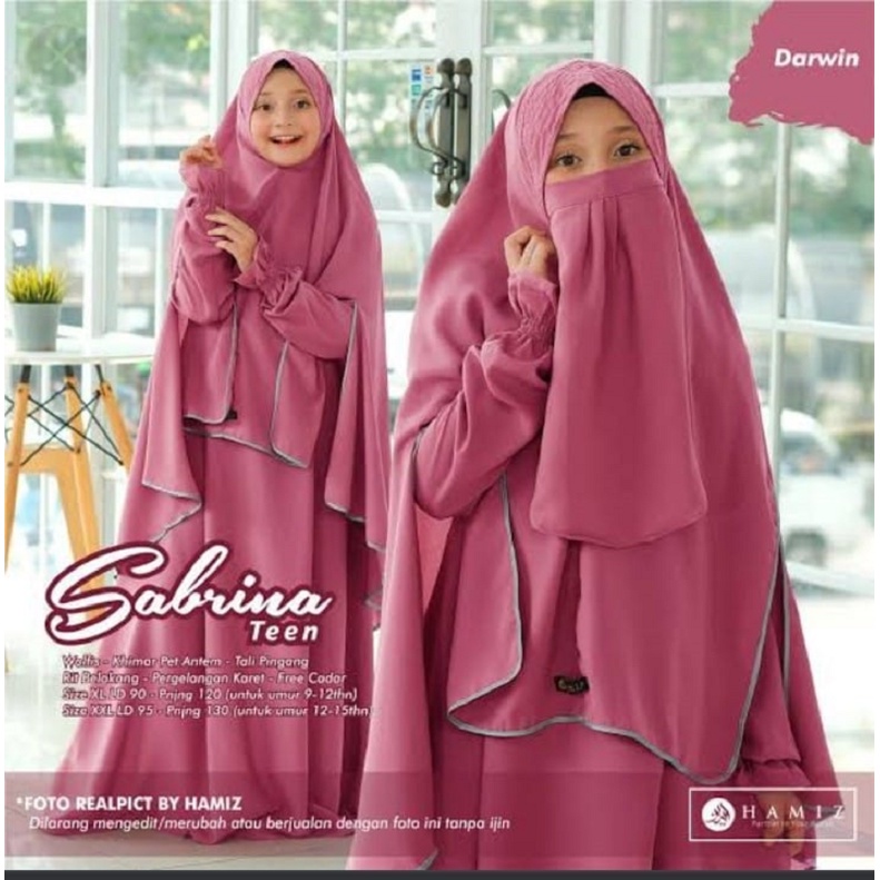 Gamis Set Cadar Sabrina Syari Kids