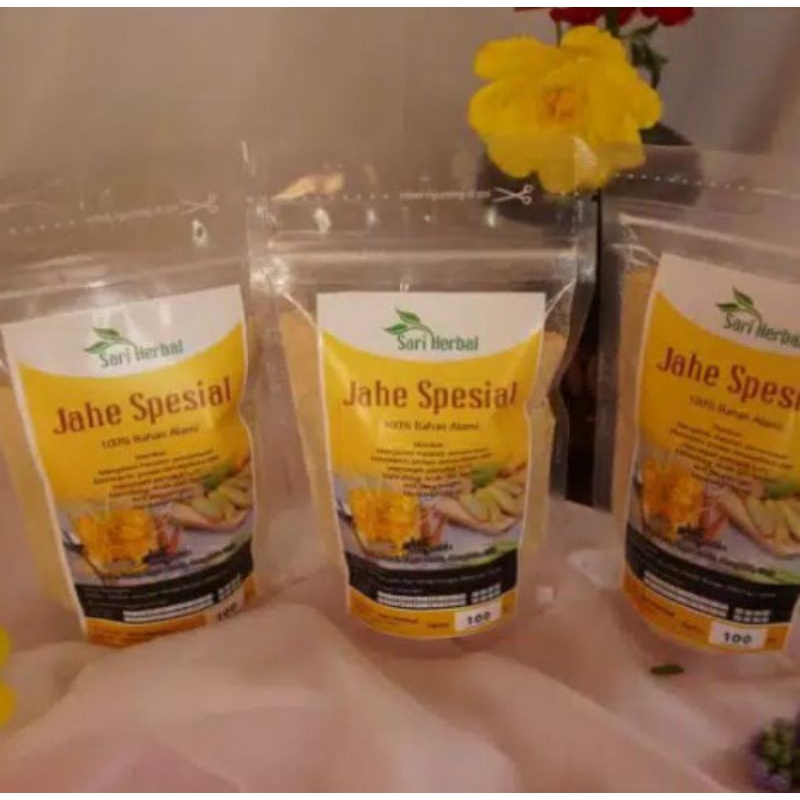 

jamu herbal jahe spesial 100gr sari herbal tanpa pengawet