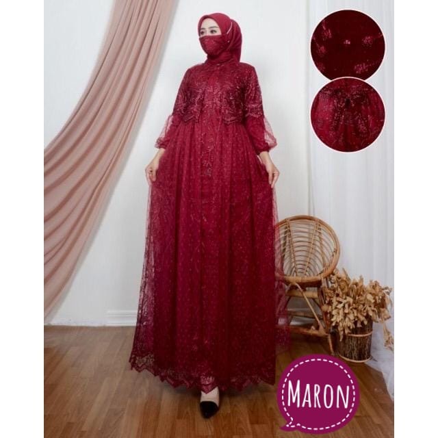 BJ - MAXI VANESSA / GAMIS VANESA / GAMIS PESTA / GAMIS BRUKAT