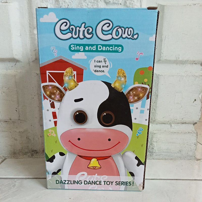 999 930 - Mainan Dancing Cow Sapi Joget Goyang Cute Cow Sing and Dancing Free Batterai