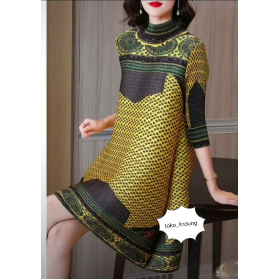 DRESS VIRAL TURUN NAIK PREMIUM / DRESS PLISKET  PREMIUM BANGKOK