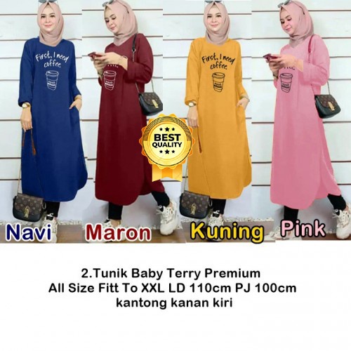 tunik wanita import TUNIK KAOS KAKTUS JUMBO  KEREN  IMPORT MUSLIM