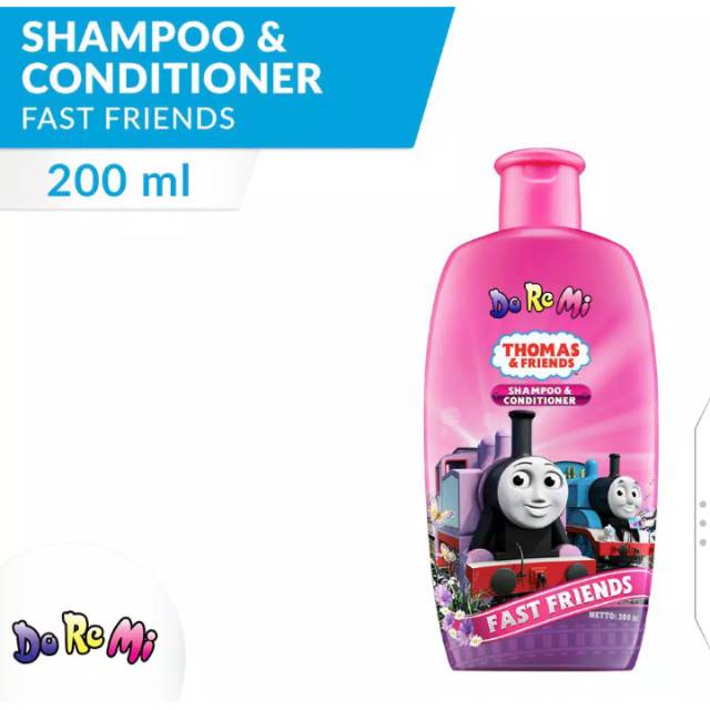 Doremi Thomas and Friends Pink Shampoo dan Conditioner Anak 200 ml