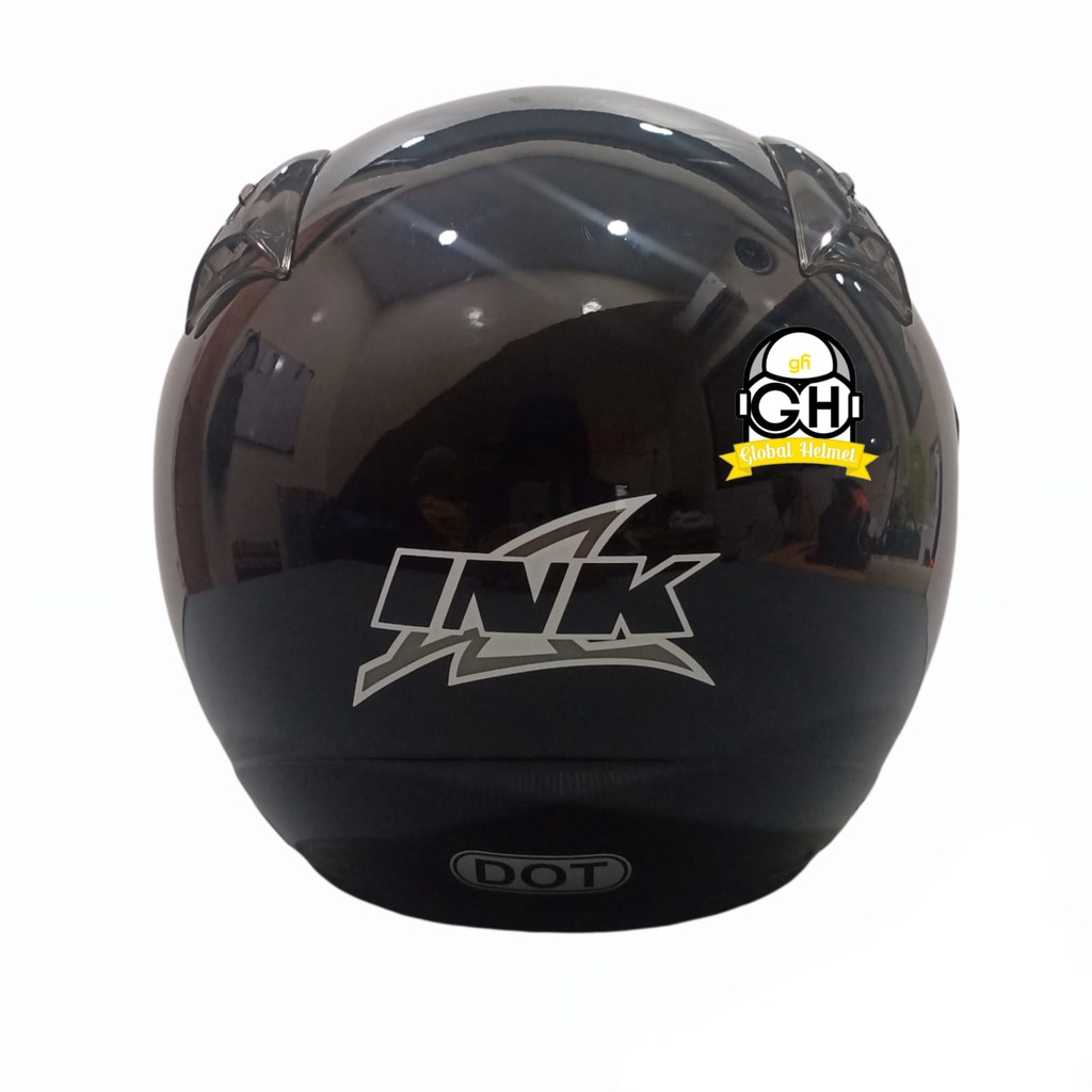 HELM INK CX 22 BLACK METALIK ORIGINAL HELM INK CX22 HITAM METALIK HELM INK TOPI ASLI ORI GARANSI SNI