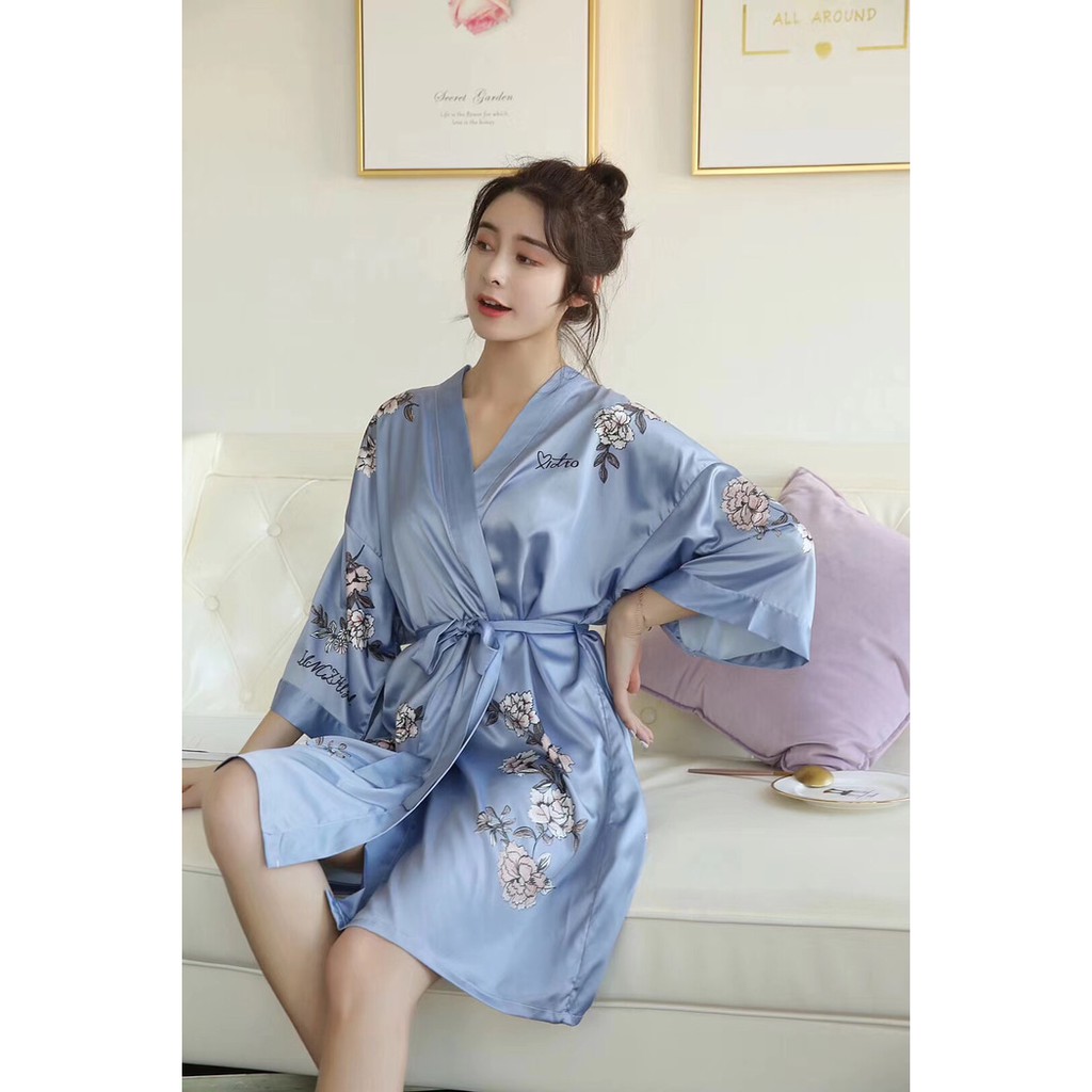 Baju Tidur Wanita Kimono Wanita 312 Outer Kimono Premium Baju Tidur Seserahan Lingerie Murah