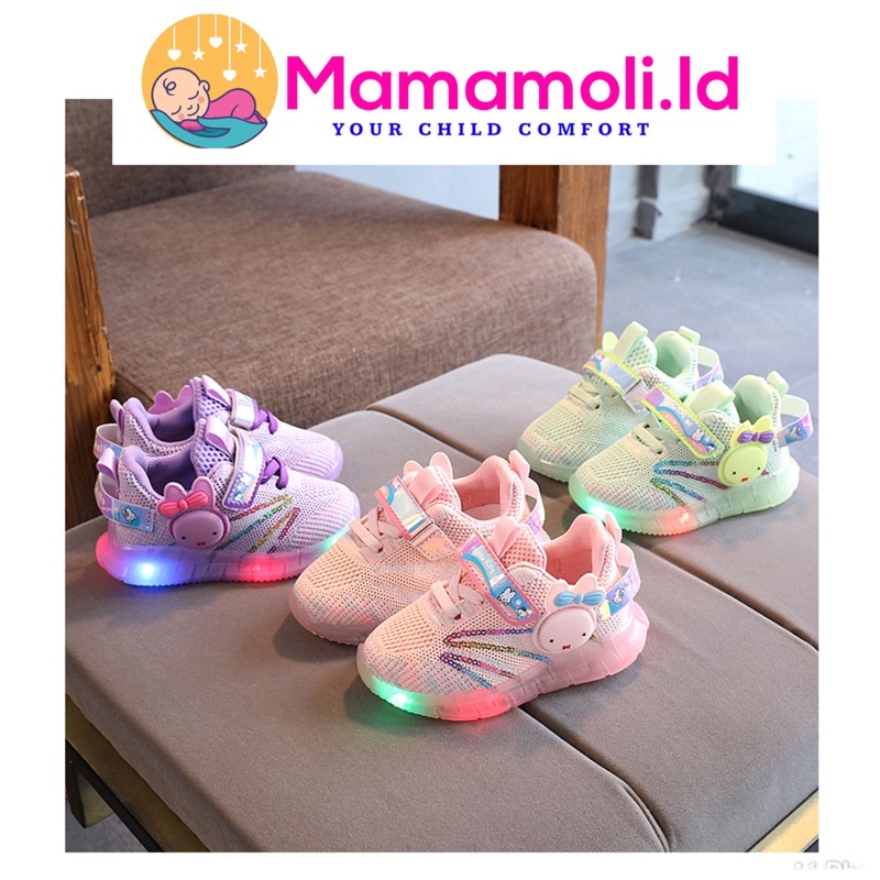 Sepatu Anak Laki Laki / Sepatu Anak Perempuan LED Nyala Lampu Kedap Kedip / Sepatu Sneaker Anak Laki Laki Perempuan / Sepatu Sekolah Anak SD SMP  SMA Import / Sepatu Anak Anak/ Kasut Anak Anak/ Children Shoes / Kid Shoes/ Boy Shoes/ Girl Shoes LED