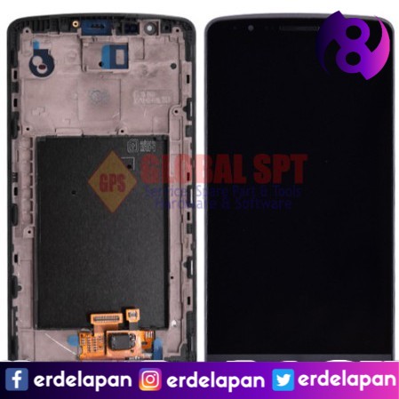LCD LG OPTIMUS G3 / D850 / D851 / D855 + TOUCHSCREEN WITH FRAME ORIGINAL
