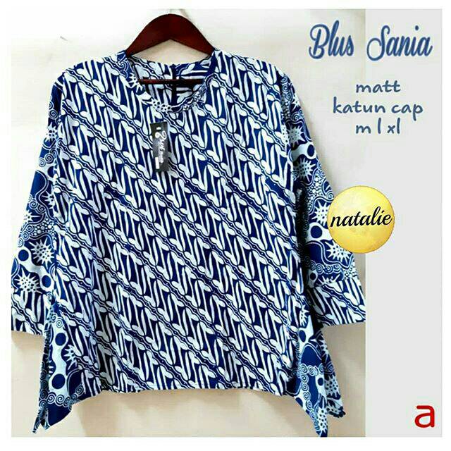 Blus Batik Kantoran/Blus Batik Modern/Atasan Batik Murah
