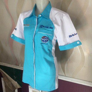 Baju Bengkel BRI Wanita Lengan Pendek