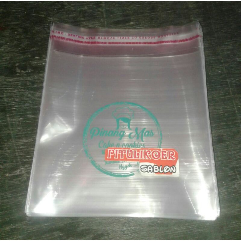  Jual sablon plastik kemasan opp bakery roti donat Indonesia