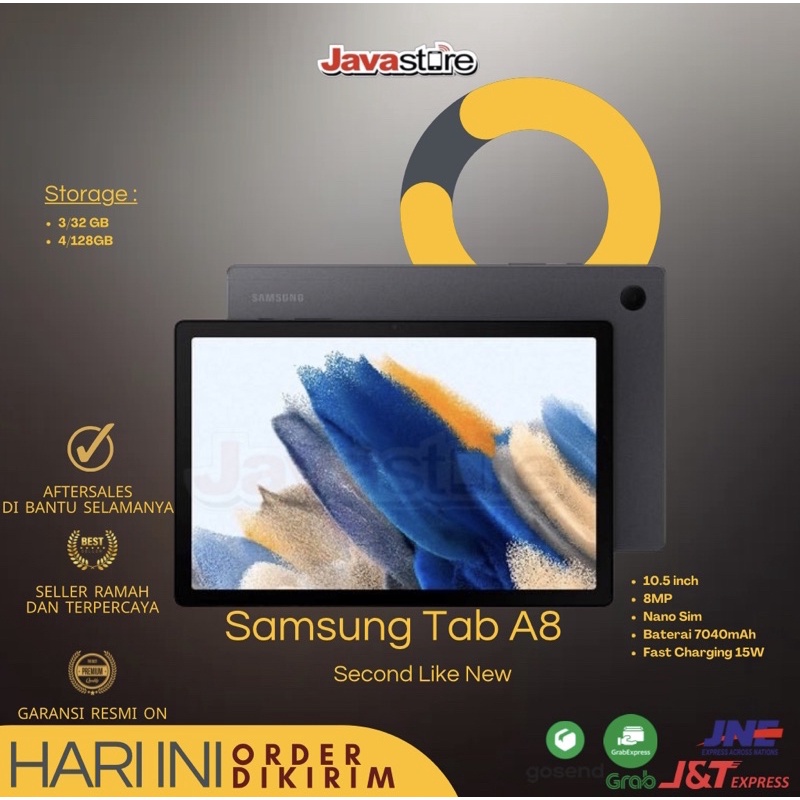 SAMSUNG GALAXY TAB A8 10.5inch SECOND LIKE NEW