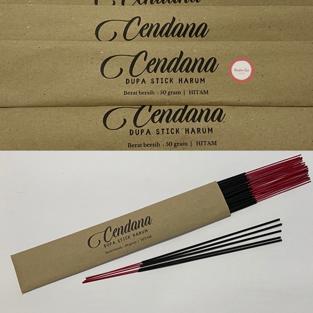 Wangi Cendana/SandalWood STIK 36 btg HITAM &amp; NATURAL Dupa Stick Harum Aromaterapi