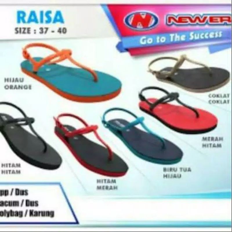 sandal jepit wanita tali new era raisa