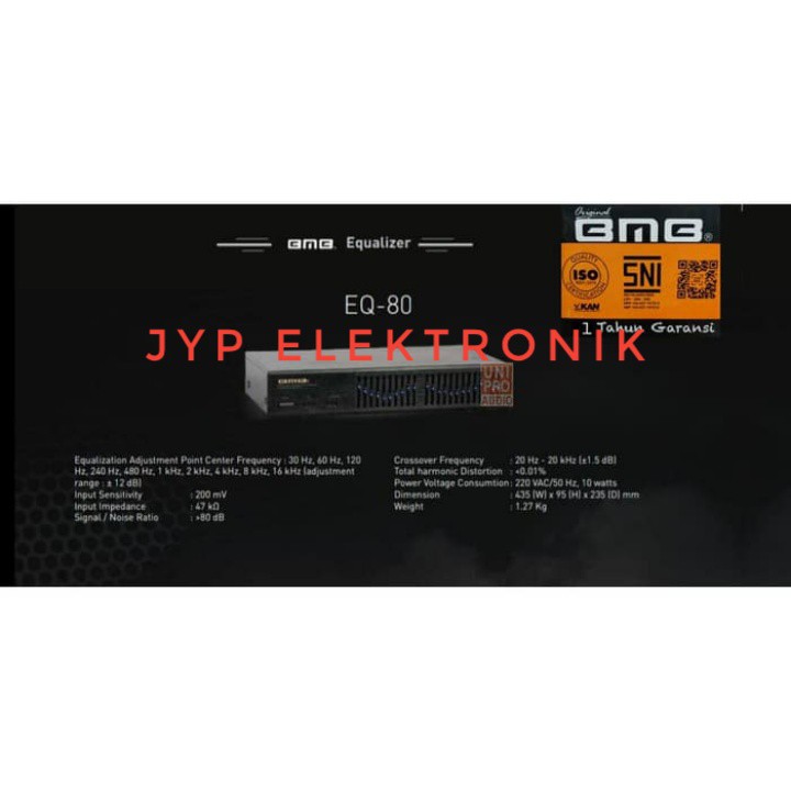 EQUALIZER BMB EQ 80 / EQ80 / EQ-80 ORIGINAL