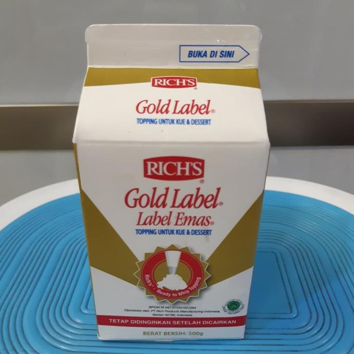 

rich gold whipping cream 500 ml TERUJI Kode 461