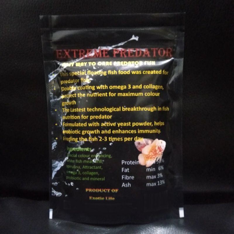 Pelet Extreme Predator 50 gr Pakan Ikan Predator