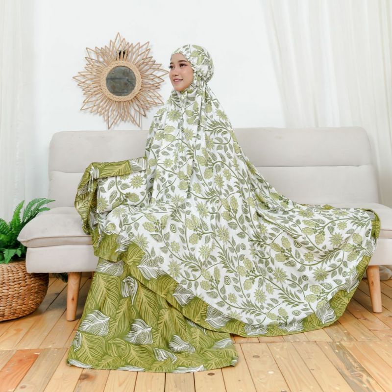 mukena rayon mukena dewasa bali jumbo rempel renda rayon ceria ayesha mukena jumbo