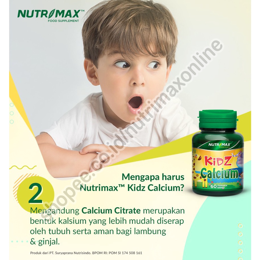 Image of Nutrimax Kidz Calcium Isi 30 Vitamin Kids Kalsium #3