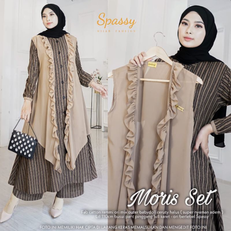 SETELAN CELANA WANITA // SET MORIS ORIGINAL BY SPASSY