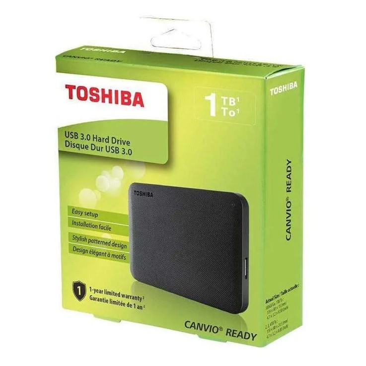 HDD HARDISK EKSTERNAL TOSHIBA CANVIO 1TB MURAH 100% ORI GARANSI RESMI