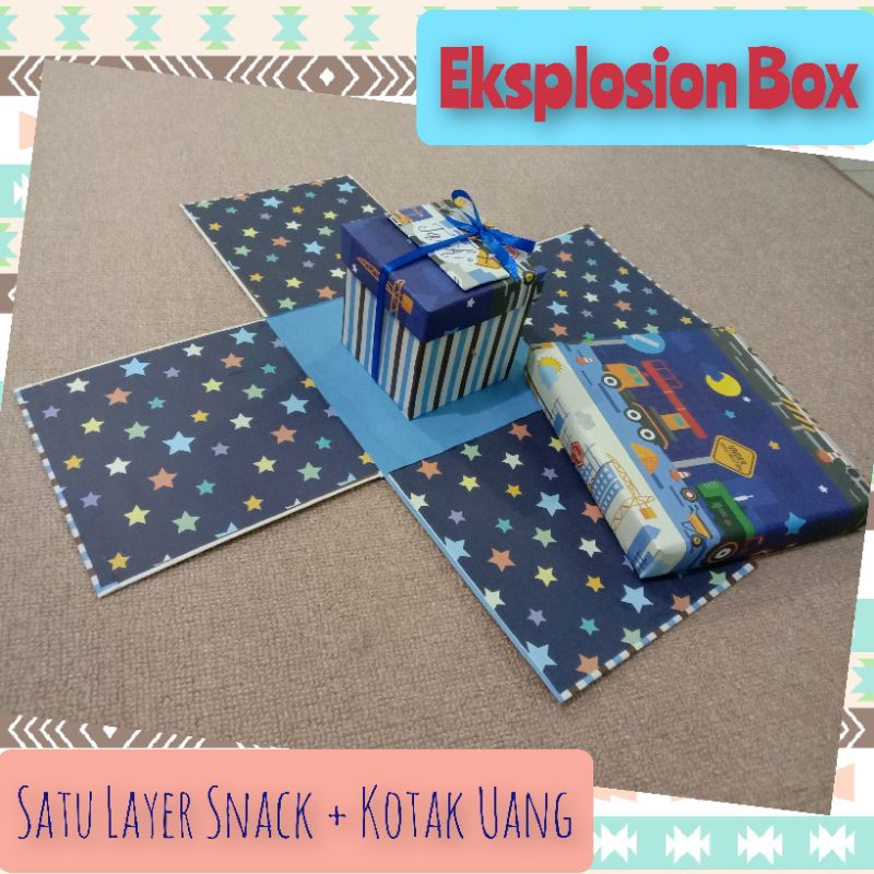 

Kotak Hadiah Uang dengan 1 Layer Snack | Kotak Tarik Uang |