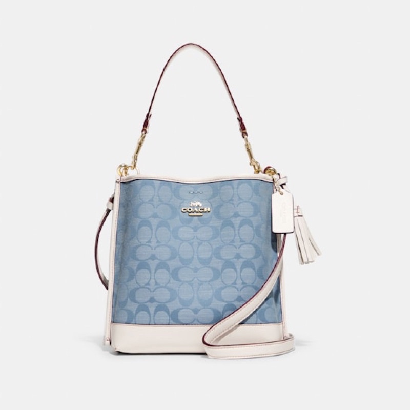 Coach Mollie Bucket Bag 22 In Signature Chambray (CA583)