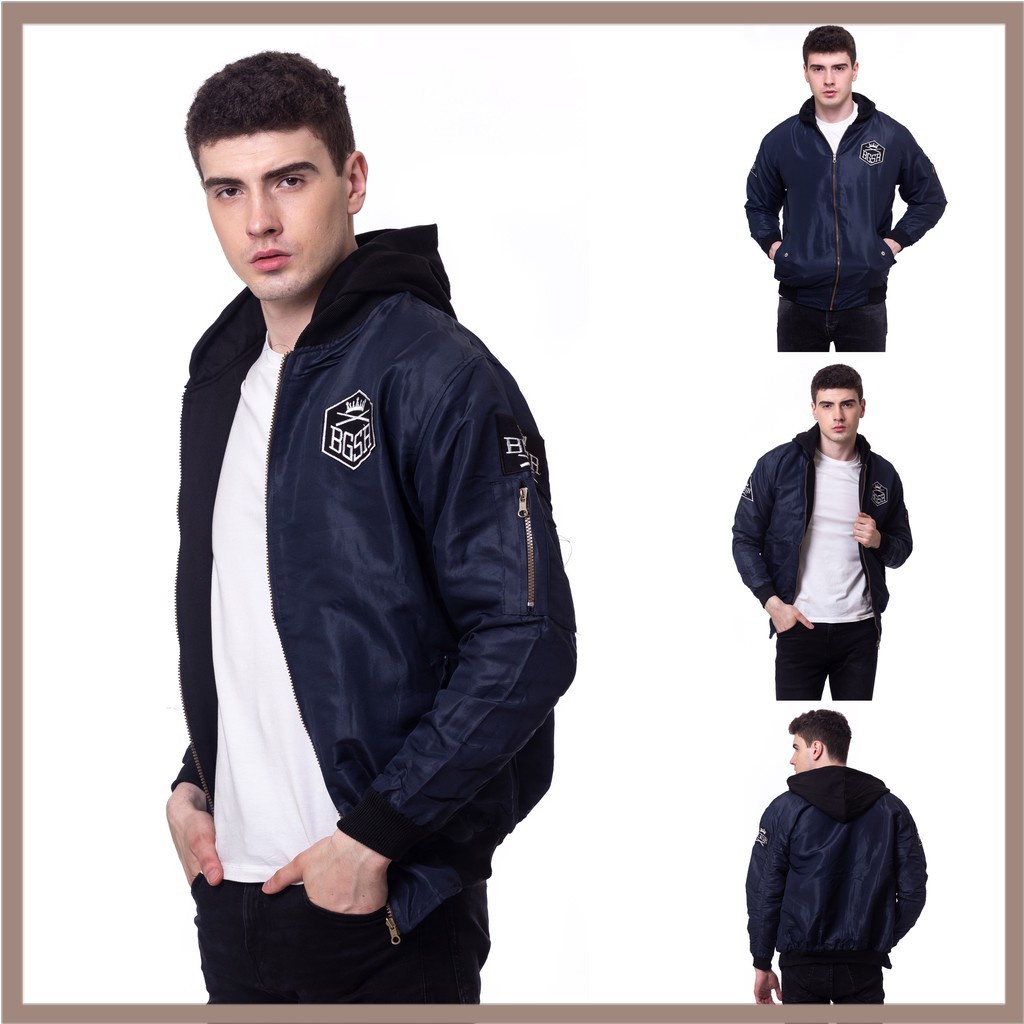[COD] JAKET PRIA BOMBER BGSR HODIE PRIA JAKET TASLAN ANTI AIR JAKET MOTOR DISTRO PRIA WATERPROOF