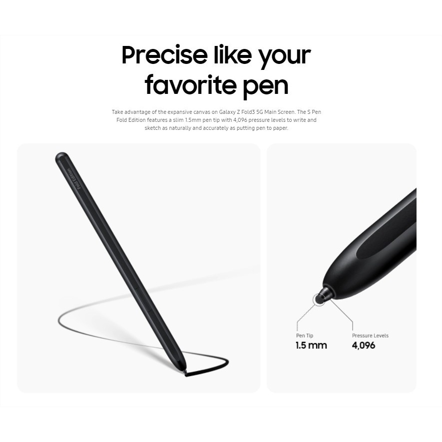 SAMSUNG S PEN FOLD EDITION GALAXY Z FOLD 3 S-PEN FOLD3 ORIGINAL STYLUS