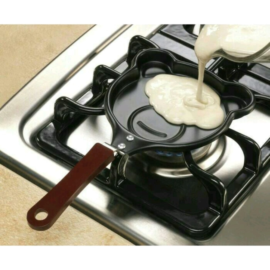 Teflon Mini Karakter Cetakan Telur Non Stick Frying Pan