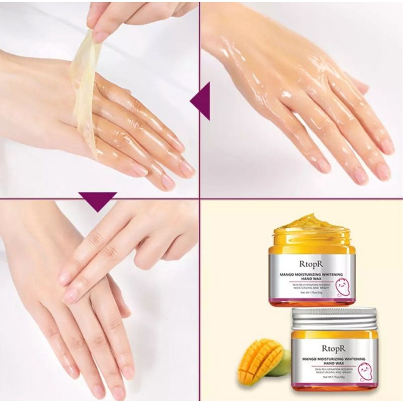 RTOPR MANGO MOSITURIZING WHITENING HAND WAX 50g