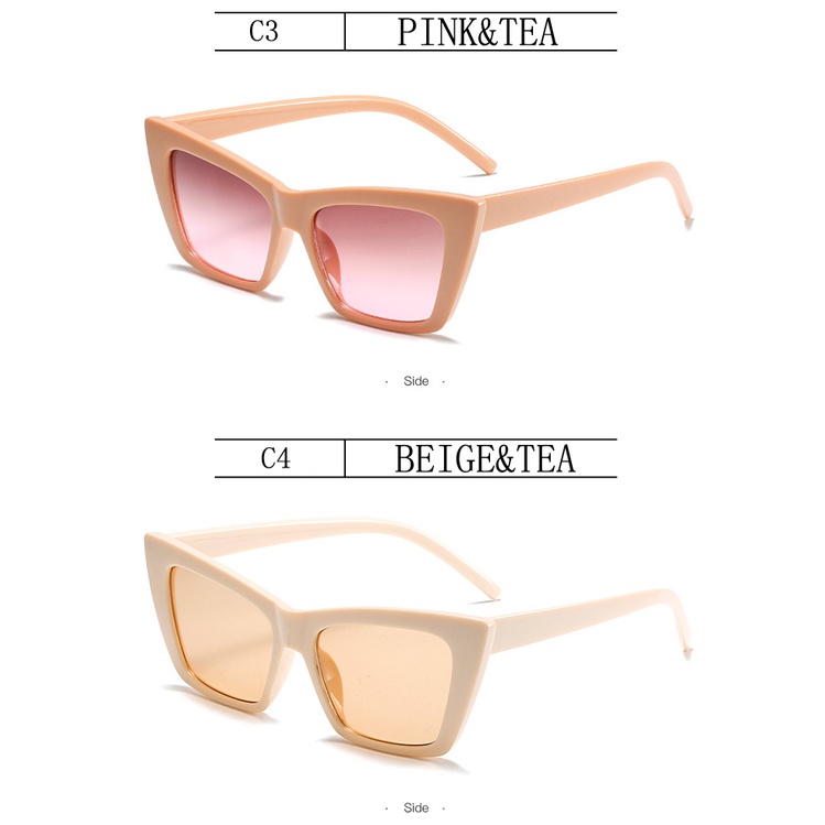 CATEYE Kacamata Hitam Cat Eye Pleastic Gaya Retro Untuk Wanita 2021