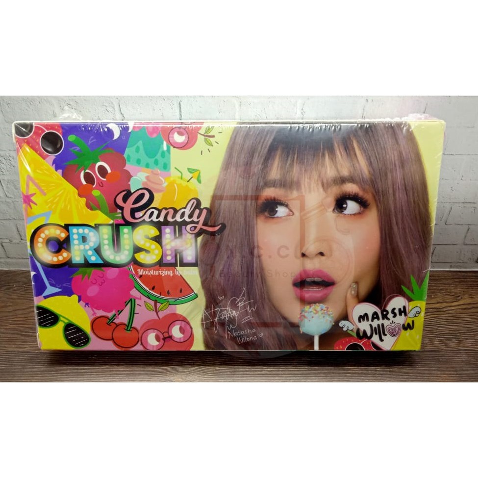 [PER BOX] * NCC * Marshwillow Lip Balm Candy Crush Moisturizing Lipbalm - Per Box - isi 6 pcs