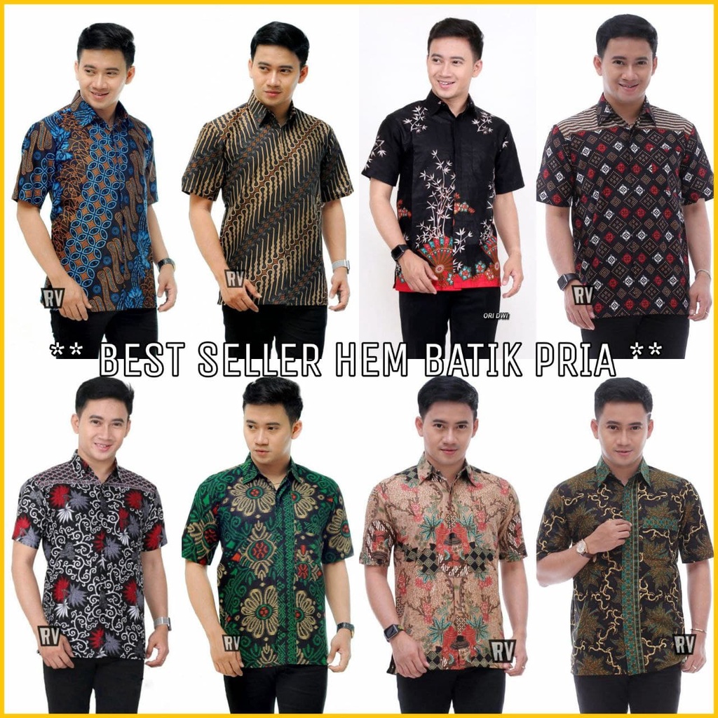 Batik Guava - Baju Batik Pria Lengan Pendek - Terlaris