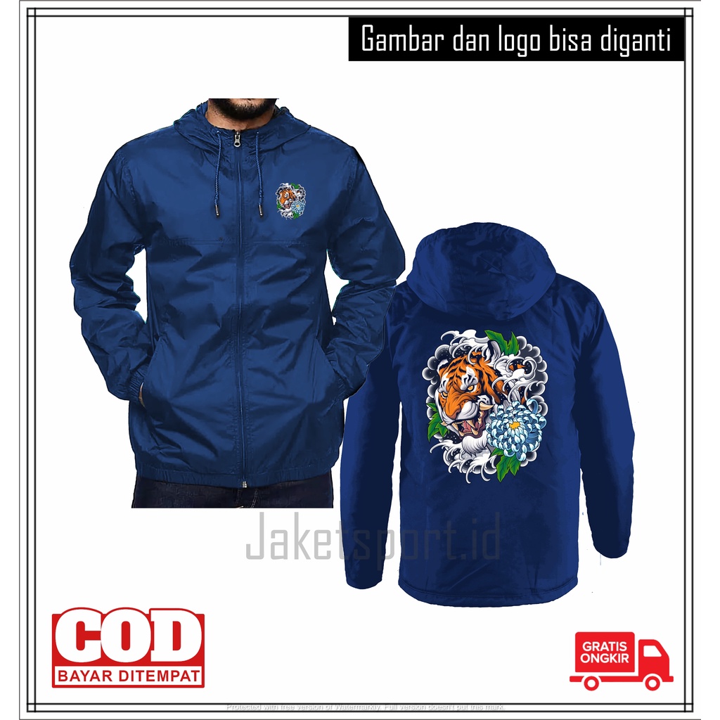 FREESTYLE  JAKET PRIA WANITA KEREN CASUAL WATERPROOF TAHAN ANGIN WINDBREAKERS  BISA COSTUM